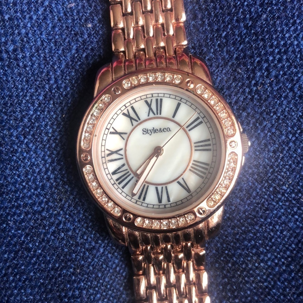 Rose Gold Style & Co Women’s Watch